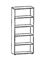 Шафа книжкова-стелаж