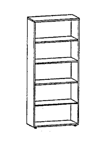 Шафа книжкова-стелаж