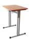 Стіл учнівський одномісний без регулювання висоти, з металевою полицею0