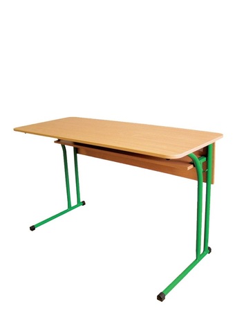 Стіл учнівський двомісний з заокругленими кутами
