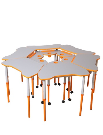 Стіл універсальний мобільний з регулюванням висоти та нахилу стільниці