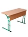 Стіл учнівський двомісний стільниця з заокругленими кутами зі змінною висотою1