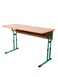 Стіл учнівський двомісний стільниця з заокругленими кутами зі змінною висотою0