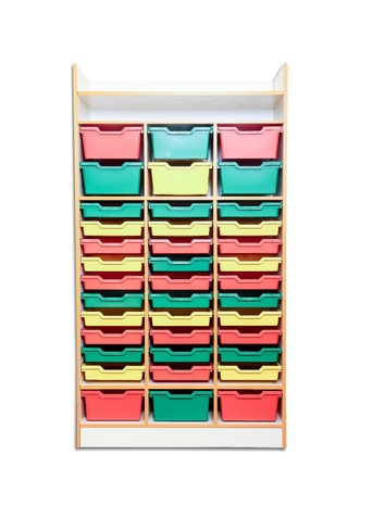 Шафа для зберігання з пластиковими шухлядами