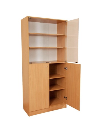 Шафа комбінована зі скляними дверцятами (С-027)