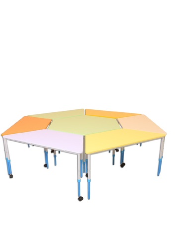 Стіл мобільний модульний “Трапеція” регульований по висоті