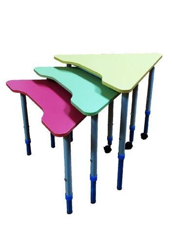 Стіл мобільний модульний “Трикутник” 60° регульований по висоті