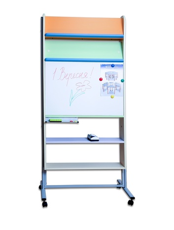 Тематична зона (стелаж двобічний), корка та фломастер