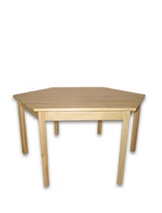 Стіл дитячий шестикутний з натуральної деревини