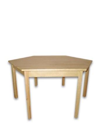 Стіл дитячий шестикутний з натуральної деревини