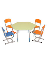 Стіл 6-кутний регульований по висоті