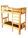 Ліжко дитяче 2-х ярусне з натуральної деревини0