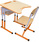Стіл учнівський одномісний з регулюванням висоти з регулюванням кута нахилу стільниці 0-8°