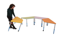 Стіл мобільний модульний “Трапеція” регульований по висоті