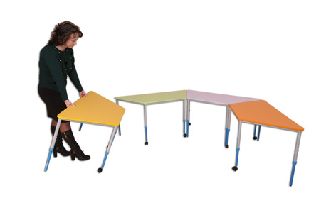 Стіл мобільний модульний “Трапеція” регульований по висоті