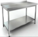 Стол из нержавейки с полкой, стол производственный, стол промышленный, стол металлический промышленный0