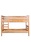 Ліжко 2-х ярусне з натуральної деревини «Сіеста-1»