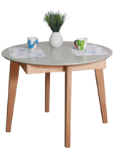 Стіл обідній круглий, розсувний