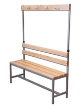 Лава для роздягальні з вішалкою