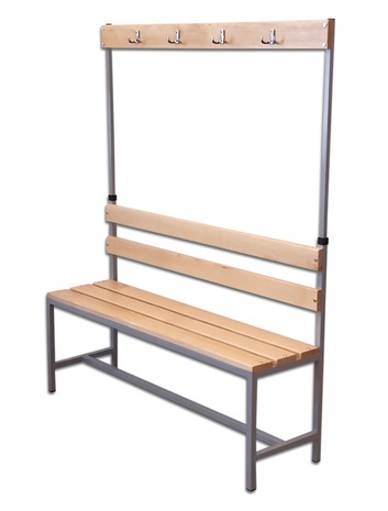 Лава для роздягальні з вішалкою