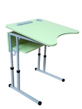 Стіл учнівський одномісний з регулюванням висоти з регулюванням кута нахилу стільниці 0-7-16°